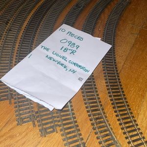 Vtg Lionel HO curve track 0988 &  0976 18"R Long